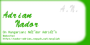 adrian nador business card